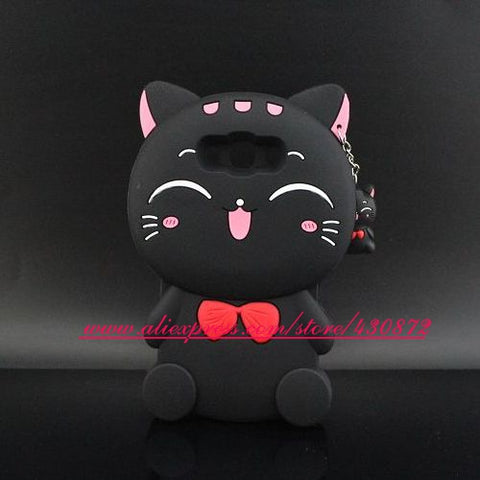 3D Silicon Unicorn Cat Girl Cartoon Soft Phone Cover Case for Samsung Galaxy Grand G530 J2 Prime J3 2016 J5 J510 J7 J710 A5 2017 - watchwomen