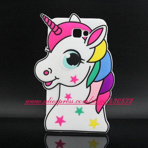 3D Silicon Unicorn Cat Girl Cartoon Soft Phone Cover Case for Samsung Galaxy Grand G530 J2 Prime J3 2016 J5 J510 J7 J710 A5 2017 - watchwomen