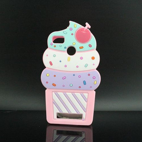 For Xiaomi Redmi 4X 5.0 inch 3D Silicon Stitch Cat Cupcake Unicorn Cartoon Soft Phone Case Cover for Xiaomi redmi 4X Pro Redmi4X - watchwomen