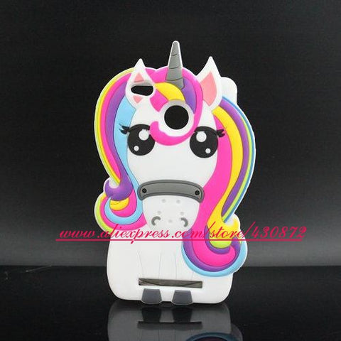 For Xiaomi Redmi 4X 5.0 inch 3D Silicon Stitch Cat Cupcake Unicorn Cartoon Soft Phone Case Cover for Xiaomi redmi 4X Pro Redmi4X - watchwomen