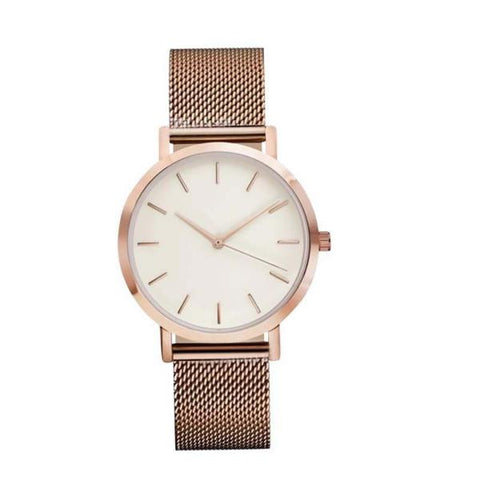 2017 Luxury Brand Quartz Bracelet Watch Women Men Classic Stainless Steel Strap Dress Wrist Watch Fashion Casual Unisex Watches - watchwomen
