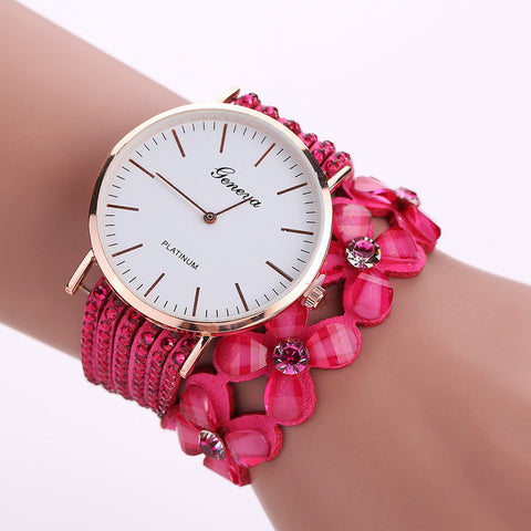 2017 Luxury Fashion Brand Womens Dress Watches Women Leisure Quartz Watch Crystal Diamond Bracelet Wrist Watch relogio feminino - watchwomen