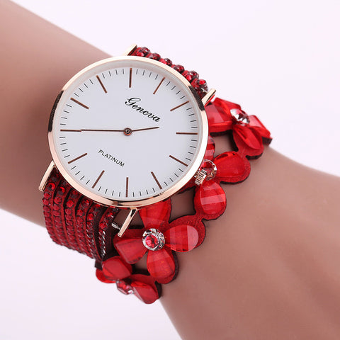 2017 Luxury Fashion Brand Womens Dress Watches Women Leisure Quartz Watch Crystal Diamond Bracelet Wrist Watch relogio feminino - watchwomen