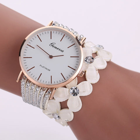 2017 Luxury Fashion Brand Womens Dress Watches Women Leisure Quartz Watch Crystal Diamond Bracelet Wrist Watch relogio feminino - watchwomen