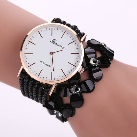 2017 Luxury Fashion Brand Womens Dress Watches Women Leisure Quartz Watch Crystal Diamond Bracelet Wrist Watch relogio feminino - watchwomen