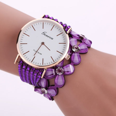 2017 Luxury Fashion Brand Womens Dress Watches Women Leisure Quartz Watch Crystal Diamond Bracelet Wrist Watch relogio feminino - watchwomen