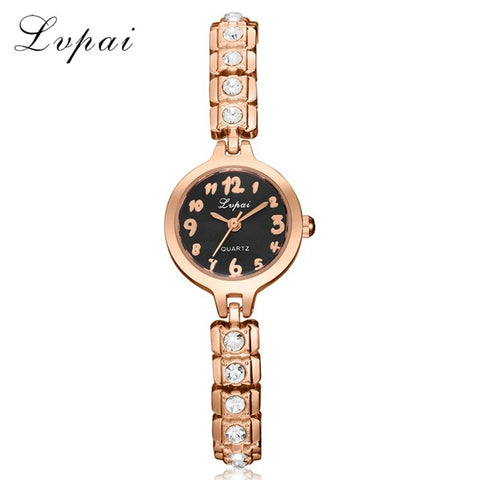 Women Luxury Bracelet Watch LVPAI Fashion Brand Rose Gold Quartz WristWatches Ladies Dress Sport Watch Clock Dropshiping LP106 - watchwomen