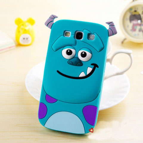3D Cartoon Soft Silicone Case for Samsung Galaxy A3 A5 A7 J1 J3 J5 J7 2016 2017 S8 Plus S7 S6 Edge S5 Grand Prime Phone Cover - watchwomen