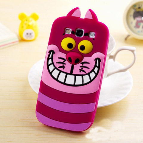 3D Cartoon Soft Silicone Case for Samsung Galaxy A3 A5 A7 J1 J3 J5 J7 2016 2017 S8 Plus S7 S6 Edge S5 Grand Prime Phone Cover - watchwomen