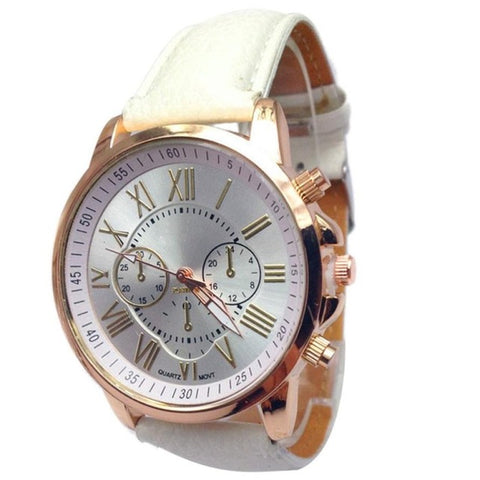 Quartz Wristwatches 2017 Women Stylish Numerals Faux Leather Analog Quartz Wrist Watch 308 - watchwomen