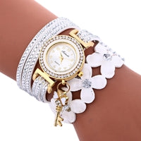 Luxury brand Women's Bracelet Watches shiny Diamond Leather Bracelet Lady Womans Wrist Watch clock women relogios femininos #A - watchwomen
