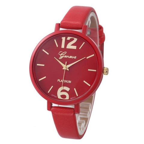10 Colors Women horloge Bracelet Watch Famous brand Ladies Faux Leather Analog Quartz Wrist Watch Clock Women relojes mujer 2017 - watchwomen