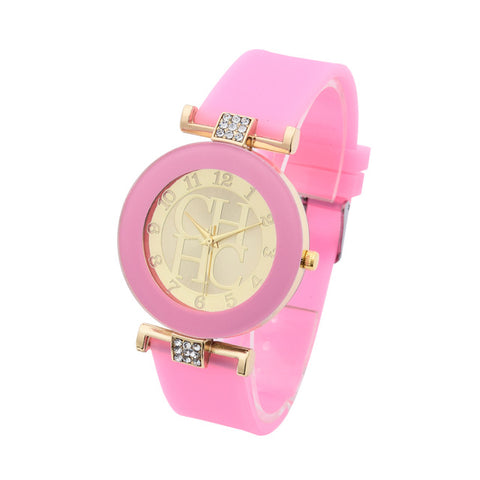 Reloj Mujer 2018 New fashion Brand Silicone Watch 6 colors Analog Quartz Watch Women Luxury Casual Rhinestone Wristwatches Clock - watchwomen