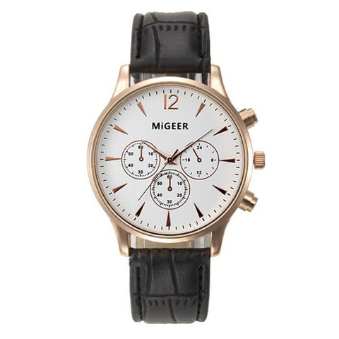 Top Brand Watches Men Relojes Mujer 2017 Luxury Business Wrist Watch Women Leather Quartz Sport Watch Mens Hours Clock Relogio - watchwomen