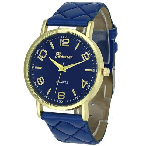 2017 New Fashion Designed Relogio Classical Feminino Clock  Women Faux Leather Analog Quartz Wrist Watch Gift Dropshipping L606 - watchwomen