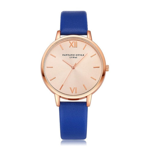2017 New Rose Gold Women Watches Luxury Bracelet Dress Watch Leather Dropshiping Ladies Quartz Watch Woman Wristwatch LP050 - watchwomen