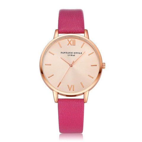 2017 New Rose Gold Women Watches Luxury Bracelet Dress Watch Leather Dropshiping Ladies Quartz Watch Woman Wristwatch LP050 - watchwomen