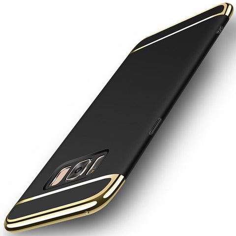 Luxury 3 in 1 Plating PC Phone Cases For Samsung Galaxy Note 8 S8 Plus S7 edge Cover 3D Batman Wings Case Matte Shockproof Armor - watchwomen