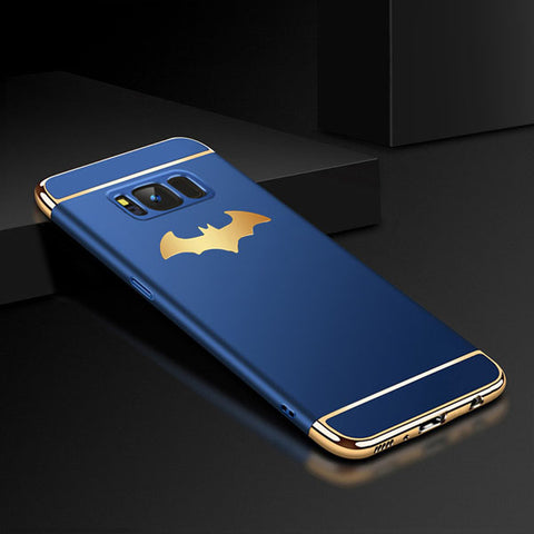 Luxury 3 in 1 Plating PC Phone Cases For Samsung Galaxy Note 8 S8 Plus S7 edge Cover 3D Batman Wings Case Matte Shockproof Armor - watchwomen