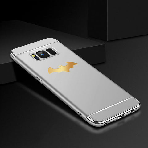 Luxury 3 in 1 Plating PC Phone Cases For Samsung Galaxy Note 8 S8 Plus S7 edge Cover 3D Batman Wings Case Matte Shockproof Armor - watchwomen