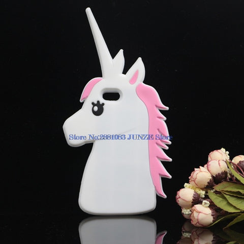 3D Cartoon Cat Case For iPhone X 4 4S 5S SE 5C 6 6S 7 8 Plus 5.5" Cover Unicorn Bear Bunny Pig Horse Phone Bags - watchwomen