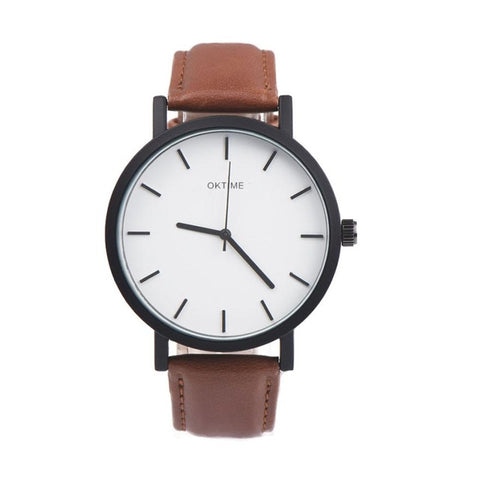 2017 OKTIME Retro Rainbow Design Leather Band Analog Alloy Quartz Wrist Watch Dropship J6152 - watchwomen