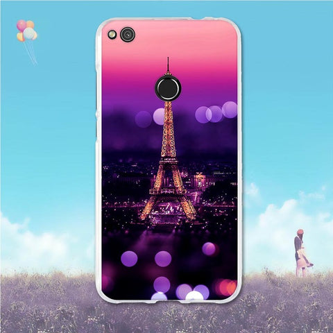For Huawei P8 Lite 2017 honor 8 Lite Case Soft TPU Fundas For Honor 4C 6C Honor 8 Lite Cover Cute For Huawei P8 Lite Phone Cases - watchwomen