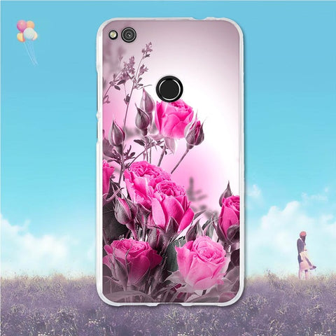 For Huawei P8 Lite 2017 honor 8 Lite Case Soft TPU Fundas For Honor 4C 6C Honor 8 Lite Cover Cute For Huawei P8 Lite Phone Cases - watchwomen