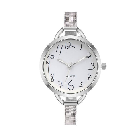 2017 Women Watches relogio feminino Casual Crystal Stainless Steel Analog Pointer Quartz Wrist Watch Dress Bracelet M23 - watchwomen