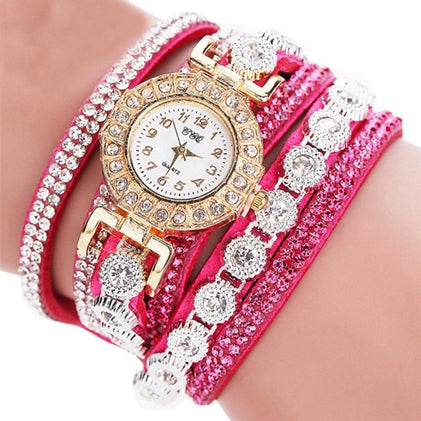 CCQ Fashion Women Watches Rhinestone Luxury Woman Full Crystal Bracelet Wristwatch Quartz Watch Relogio Feminino Gift - watchwomen