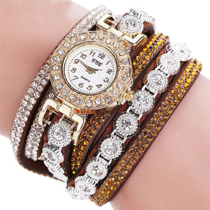 CCQ Fashion Women Watches Rhinestone Luxury Woman Full Crystal Bracelet Wristwatch Quartz Watch Relogio Feminino Gift - watchwomen