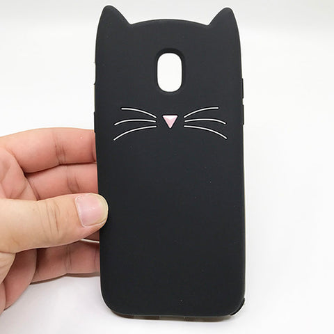 Case For Coque Samsung Galaxy J5 2017 Case Cute 3D Cartoon Cat Stitch Silicon Cover For Samsung Galaxy J3 J5 J7 2017 Pro EU Case - watchwomen