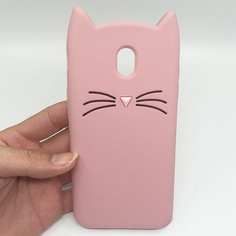 Case For Coque Samsung Galaxy J5 2017 Case Cute 3D Cartoon Cat Stitch Silicon Cover For Samsung Galaxy J3 J5 J7 2017 Pro EU Case - watchwomen