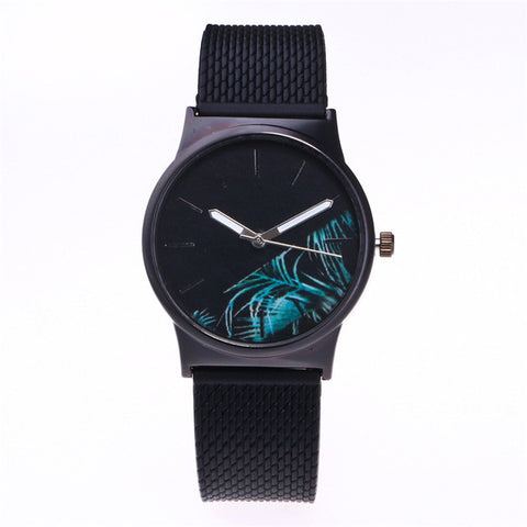 Black Flower Watch Women Watches Ladies 2018 Brand Luxury Famous Female Clock Quartz Watch Wrist Relogio Feminino Montre Femme - watchwomen