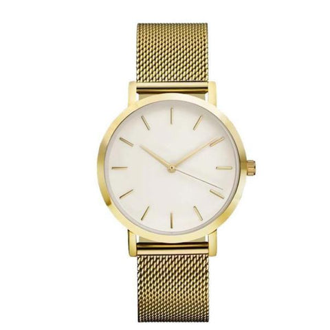 2017  relogio masculino Women Crystal Stainless Steel Analog Quartz Wrist Watch Bracelet 17AUG23 - watchwomen