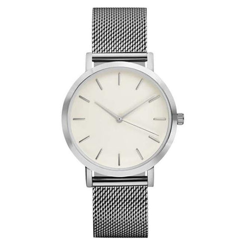 2017  relogio masculino Women Crystal Stainless Steel Analog Quartz Wrist Watch Bracelet 17AUG23 - watchwomen