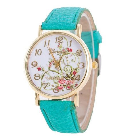 2017 Milky hot sale Fashion Geneva Fashion Women Flowers Watches Sport Analog Quartz Wrist Watch  watch 17Jul 28 - watchwomen