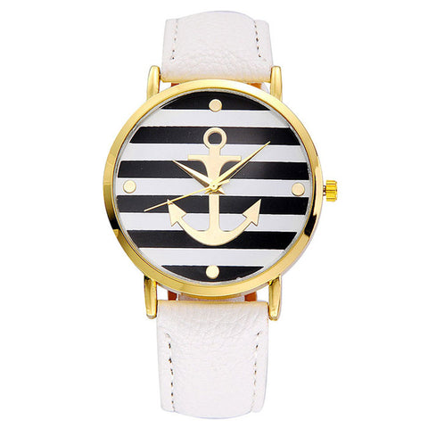 Relogio feminino Paradise 2017  5 Colors New Arrival Fashion Imitation  Leather strap Anchor Watches Women Dress Watches  Apr14 - watchwomen