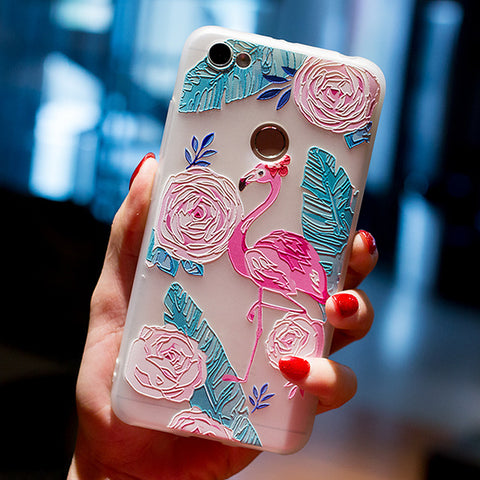 BROEYOUE Case For Xiaomi Redmi 4A 4X 3X 3S Pro 5 Plus 3D Relief Soft Silicone TPU Phone Case For Xiaomi Redmi Note 3 4 4X 5A - watchwomen