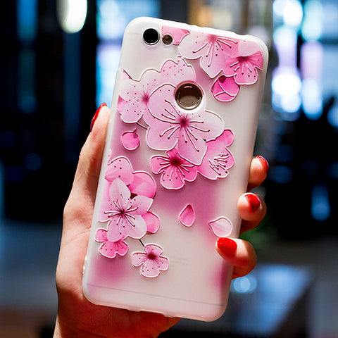 BROEYOUE Case For Xiaomi Redmi 4A 4X 3X 3S Pro 5 Plus 3D Relief Soft Silicone TPU Phone Case For Xiaomi Redmi Note 3 4 4X 5A - watchwomen