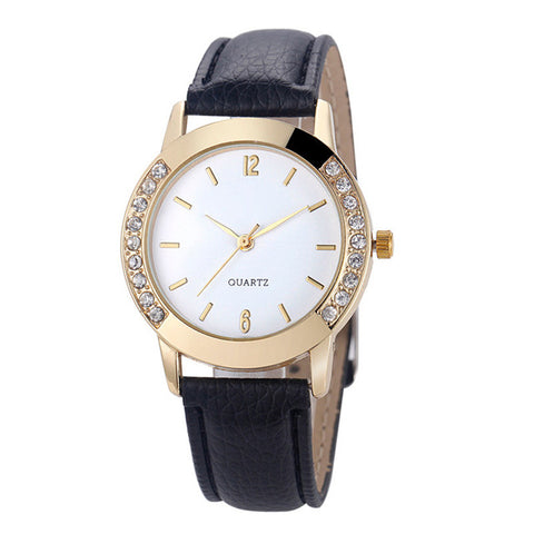 Relogio Feminino Watches Luxury Dress Clock Female Brand Ladies Watch Diamond Analog Leather Band Quartz Wrist Women LI - watchwomen