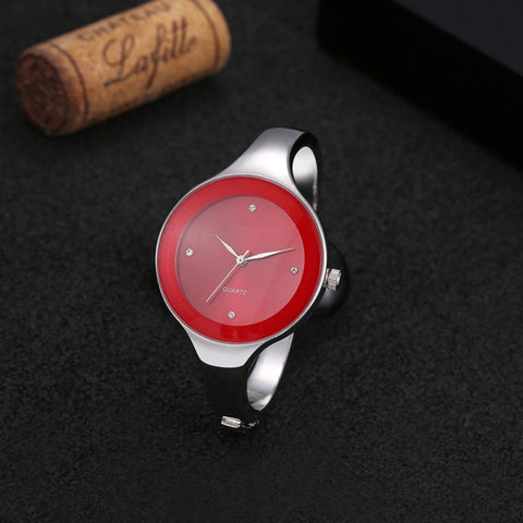 2017 Women Bracelet Watches Crystal Dress Ladies fashion Stainless Steel Round Dial unique designer quartz-watch montres femme - watchwomen