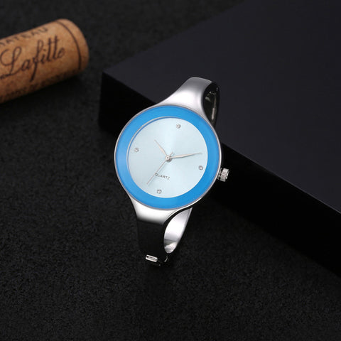 2017 Women Bracelet Watches Crystal Dress Ladies fashion Stainless Steel Round Dial unique designer quartz-watch montres femme - watchwomen