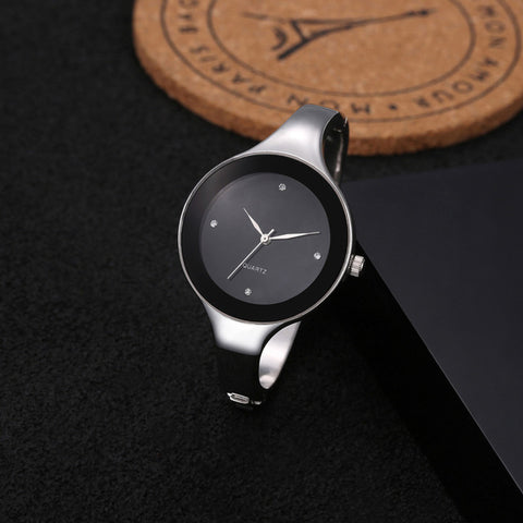 2017 Women Bracelet Watches Crystal Dress Ladies fashion Stainless Steel Round Dial unique designer quartz-watch montres femme - watchwomen