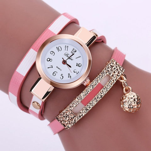 Women's Watches 2018 Fashion PU Leather Pendant Bracelet Ladies Watch Female Clock Relogio Feminino bayan saat - watchwomen