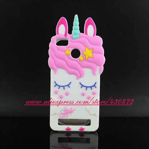 For Xiaomi Redmi 4X 5.0 inch 3D Silicon Stitch Cat Cupcake Unicorn Cartoon Soft Phone Case Cover for Xiaomi redmi 4X Pro Redmi4X - watchwomen