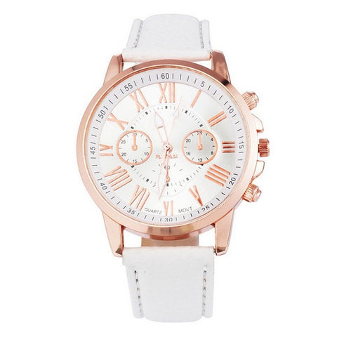 FUNIQUE Fashion Minimalist Watches Women PU Leather Ladies Dress Gold Quartz Watch 2017 Hot Sale Wristwatch For Girls Clock Gift - watchwomen