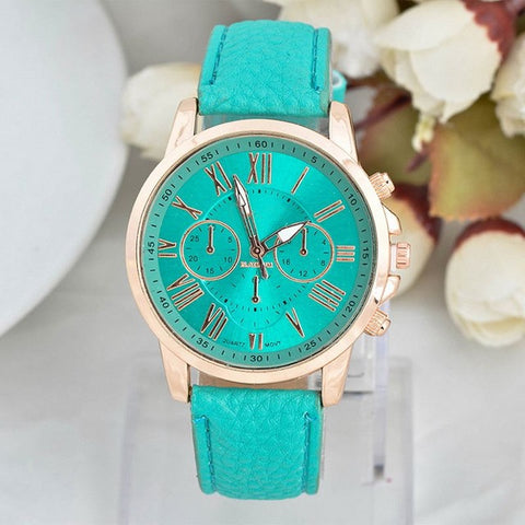 FUNIQUE Fashion Minimalist Watches Women PU Leather Ladies Dress Gold Quartz Watch 2017 Hot Sale Wristwatch For Girls Clock Gift - watchwomen