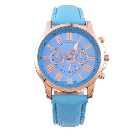 FUNIQUE Fashion Minimalist Watches Women PU Leather Ladies Dress Gold Quartz Watch 2017 Hot Sale Wristwatch For Girls Clock Gift - watchwomen