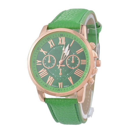 FUNIQUE Fashion Minimalist Watches Women PU Leather Ladies Dress Gold Quartz Watch 2017 Hot Sale Wristwatch For Girls Clock Gift - watchwomen